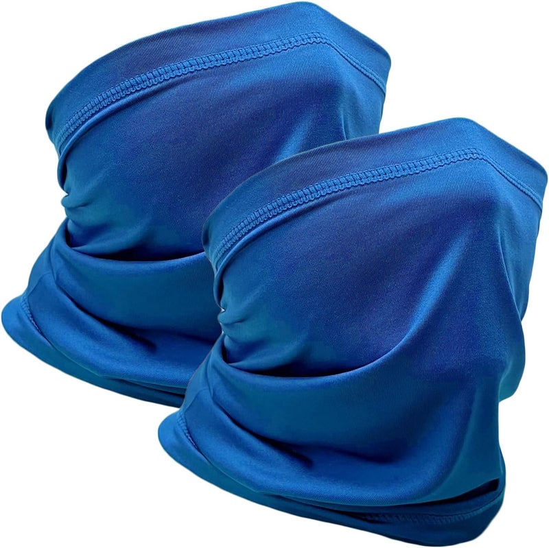 WOXVM 2 Packs Neck Gaiter Face Mask Scarf Gator Sun Cooling Balaclava Bandana Cover UV Protection Headwear for Men Women - Image 1
